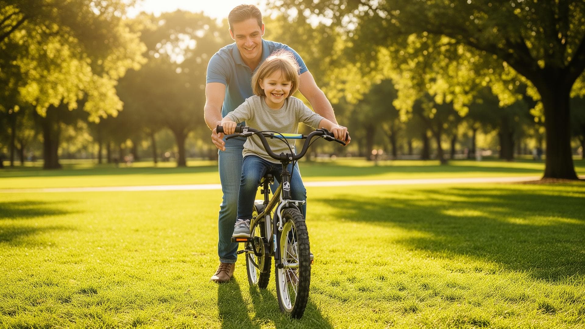 Criança aprendendo a pedalar com o Método ABC da Bike